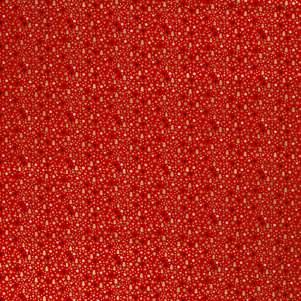 Cotton Poplin fabric Red 
