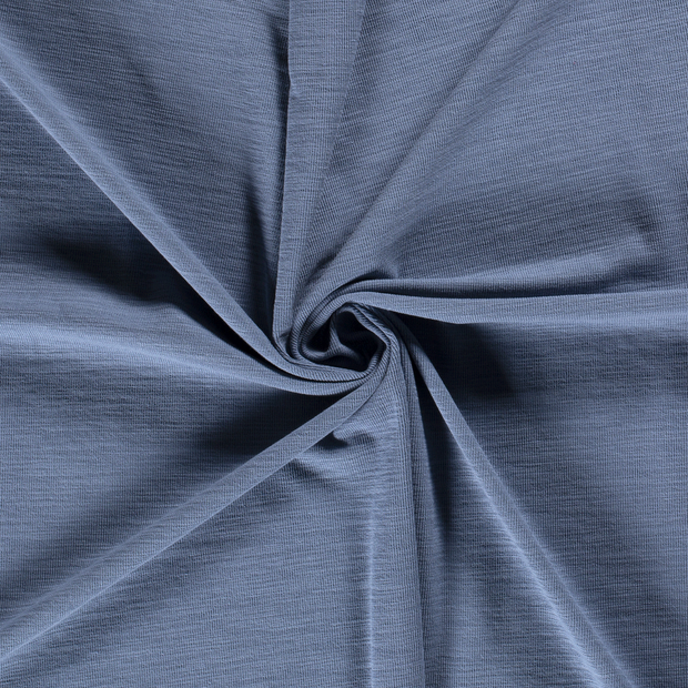 Heavy Knit fabrik Indigoblau slub 