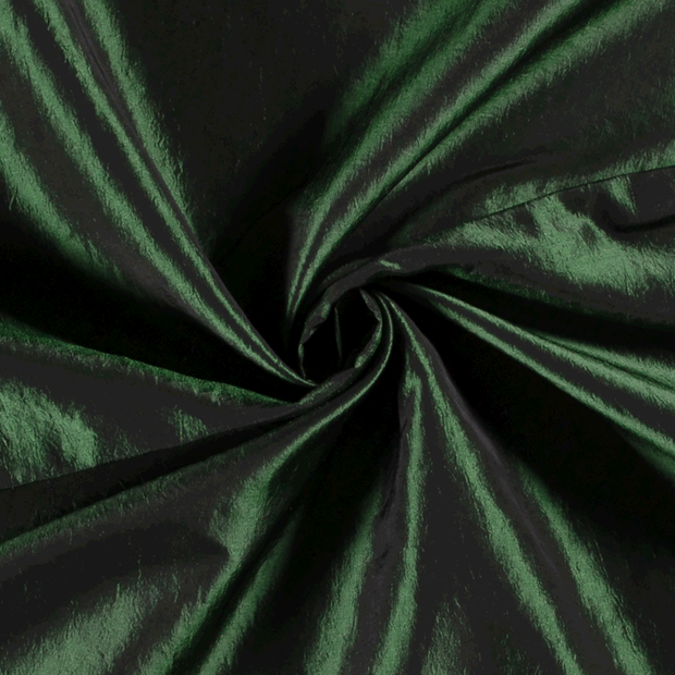 Taffetas tissu Unicolore Vert foncé