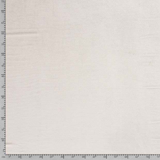 Velvet fabric Rib Off White