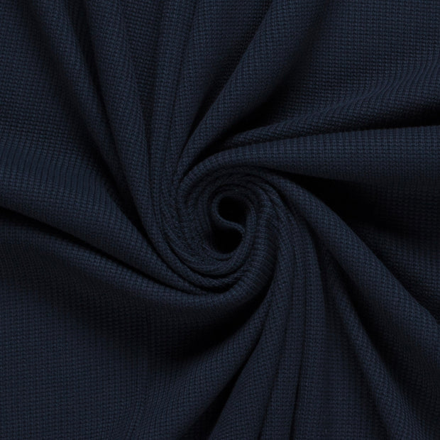 Heavy Knit fabric Cable Navy