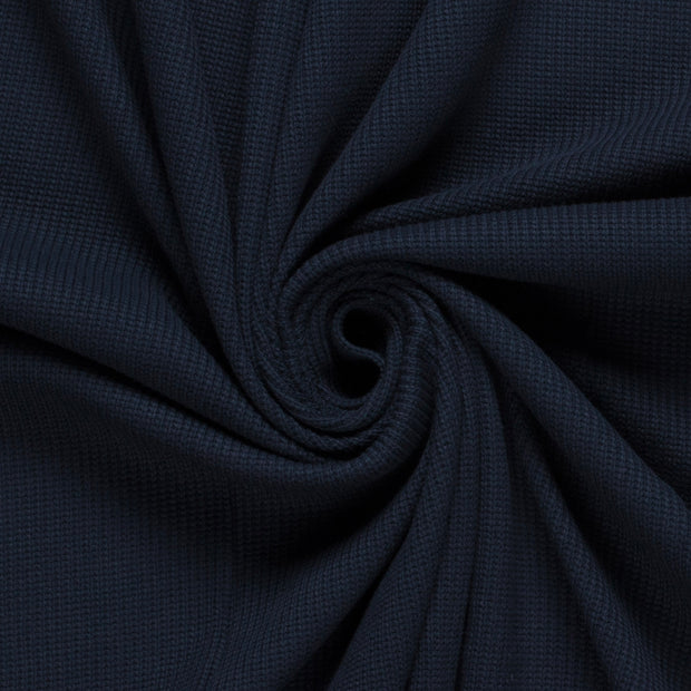 Heavy Knit fabric Cable Navy
