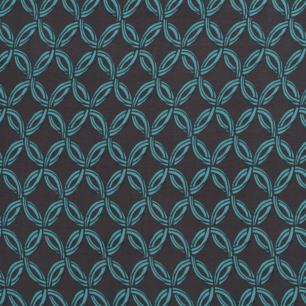 Viscose Nylon Crepe fabric Dark Grey 