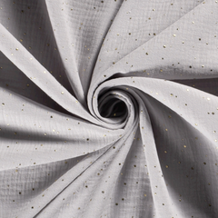 Muslin dew drops Dots Light Grey