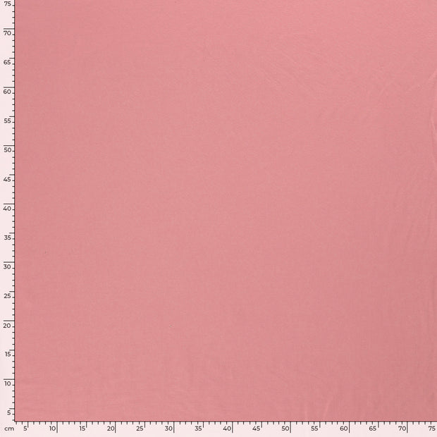 French Terry tissu Unicolore Vieux rose