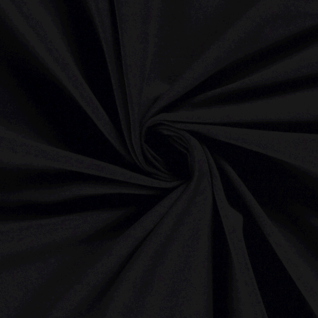 Cotton Jersey fabric Unicolour Black