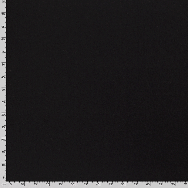 French Terry fabrik Uni Schwarz