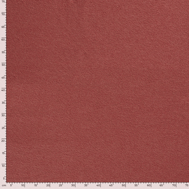 Paño de lana tela Unicolor Madera Roja