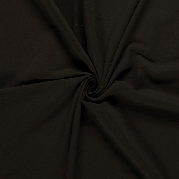 French Terry fabric Unicolour Dark Brown