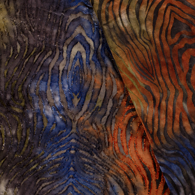 Burnout Jacquard fabric Tie Dye 