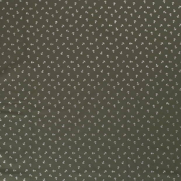 Cotton Jersey fabric Olive Green 