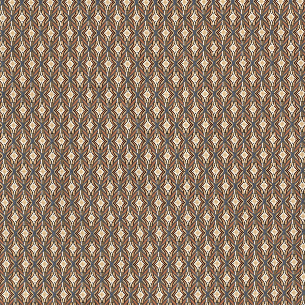 Bengaline stof Abstract Taupe grijs