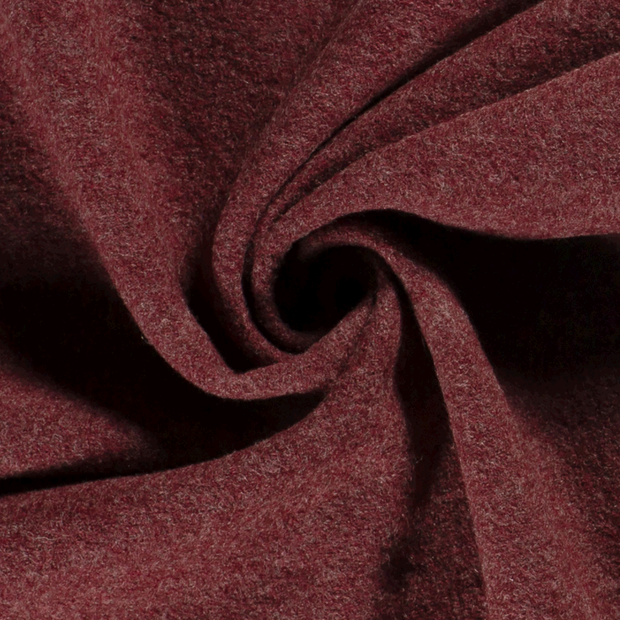 Chiffon en laine tissu Unicolore Bordeaux