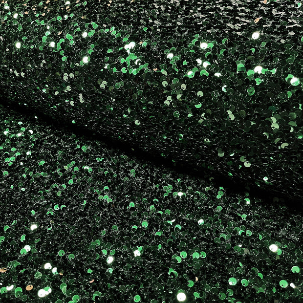 Velours tissu Unicolore Vert foncé