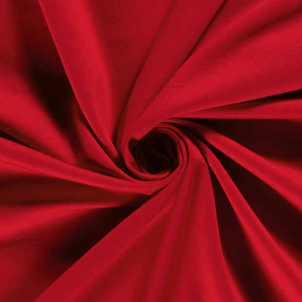 Punta di Roma fabric Unicolour Red