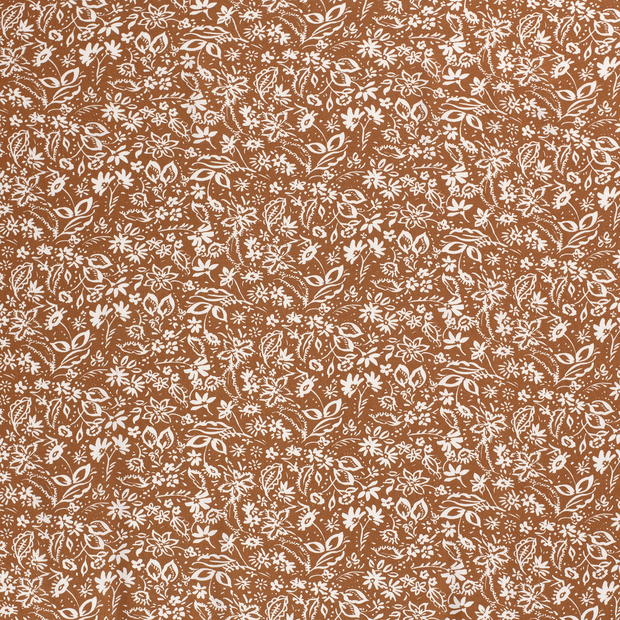 Viscose Twill fabric Brown matte 