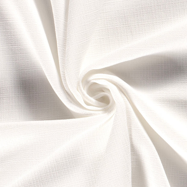 Linen Look fabric Unicolour Optical White