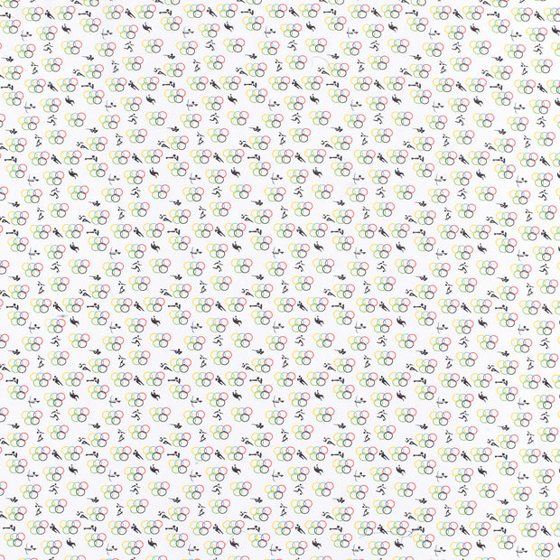 Cotton Poplin fabric White matte 