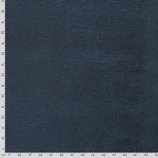 Terry Towelling fabric Unicolour Steel Blue