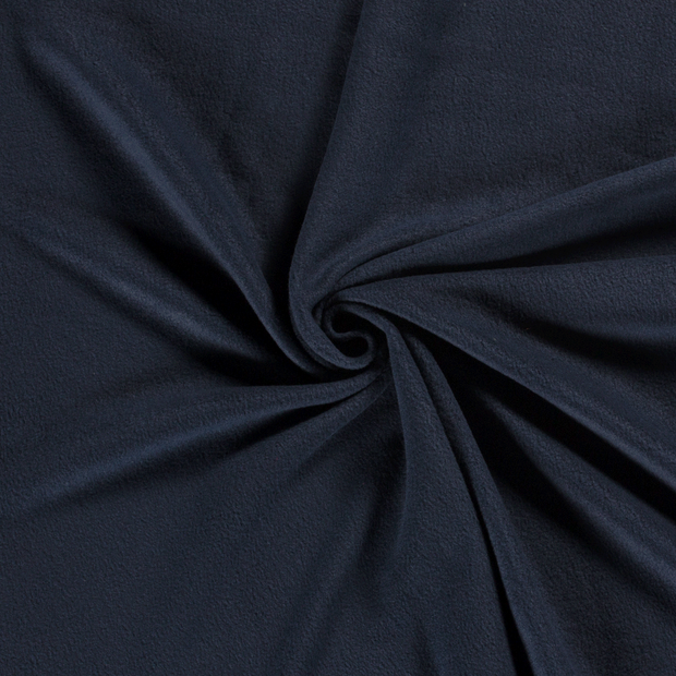 Polaire tissu Bleu Marine brossé 