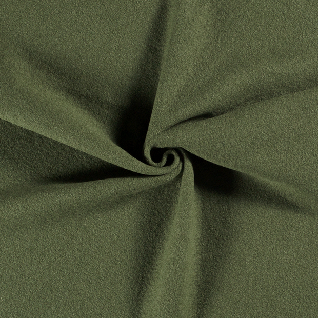 Wool Boucle fabric Green 