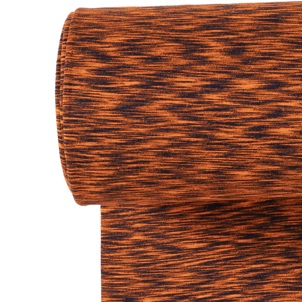 Jersey de Coton Fil Teint tissu rayures Orange