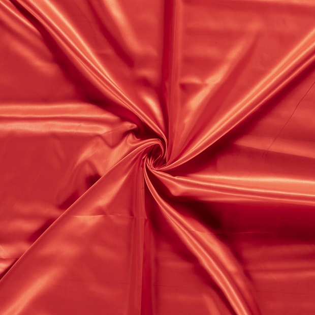 Satin fabric Unicolour Red