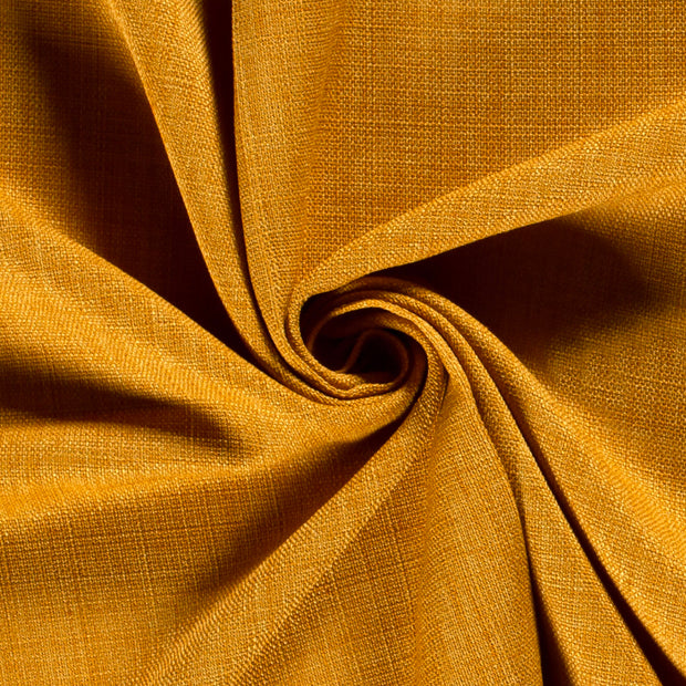 Linen Look fabric Unicolour Oker