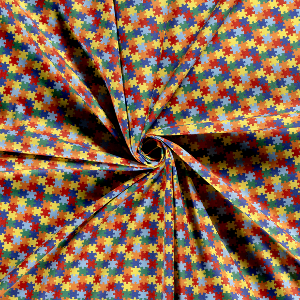 Cotton Poplin fabric Red printed 