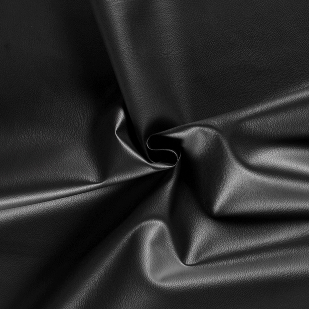 Imitation cuir tissu Noir 