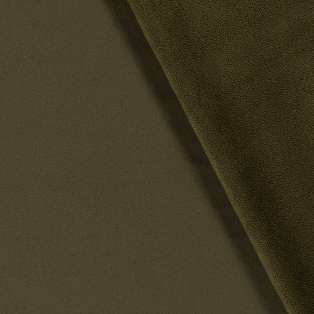 Softshell fabric Unicolour Khaki Green