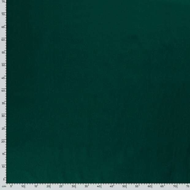 Popeline de Coton tissu Unicolore Vert foncé