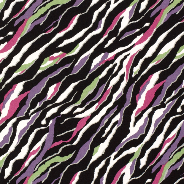 Viscose Twill fabric Spots Green