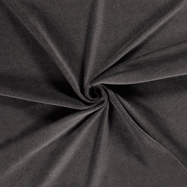 Nicky velours fabric Dark Grey 