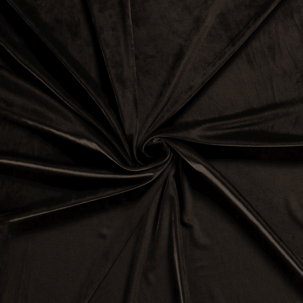 Velvet fabric Dark Brown 