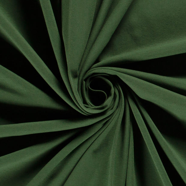 Cotton Jersey fabric Unicolour Dark Green
