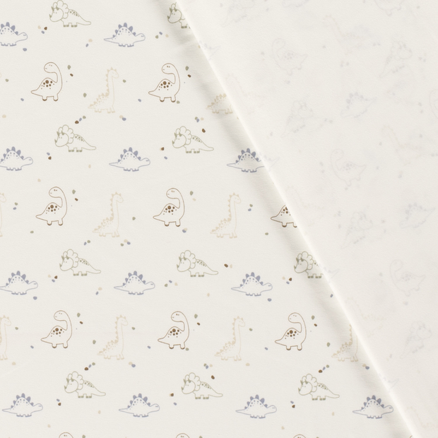 Jersey de Coton tissu dinosaures imprimé 