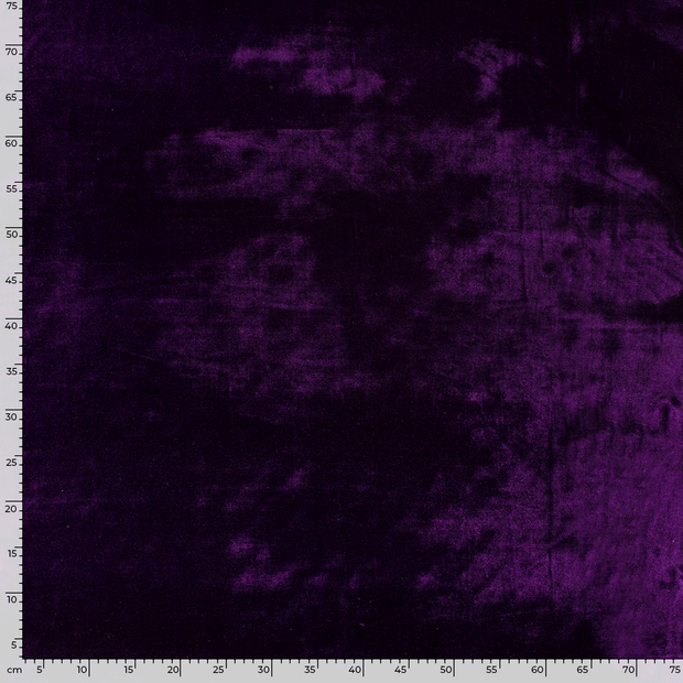 Velvet fabric Unicolour Carbon