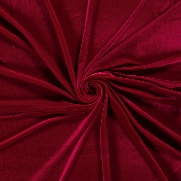 Velvet fabric Dark Red 