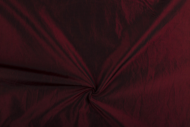 Tafetán tela Unicolor Rojo oscuro