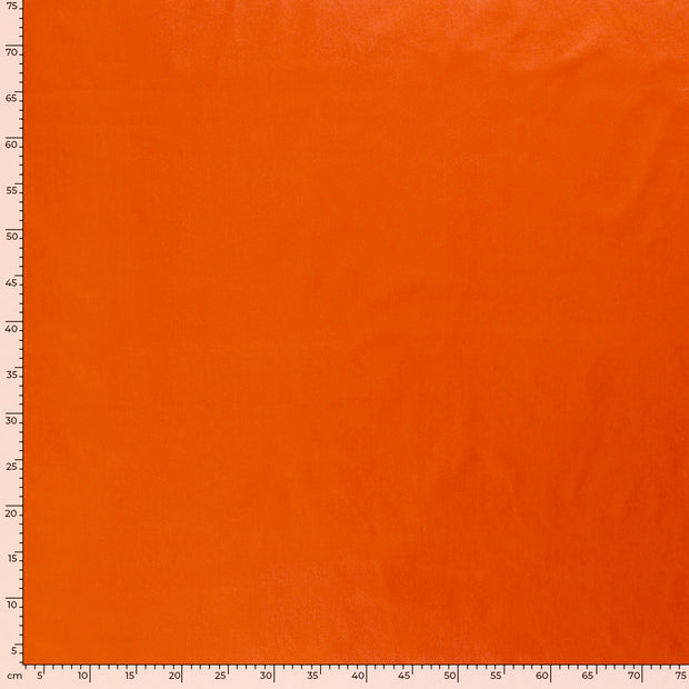 Popeline de Coton tissu Unicolore Orange