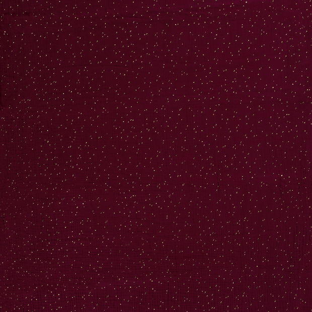 Muslin fabric Bordeaux matte 