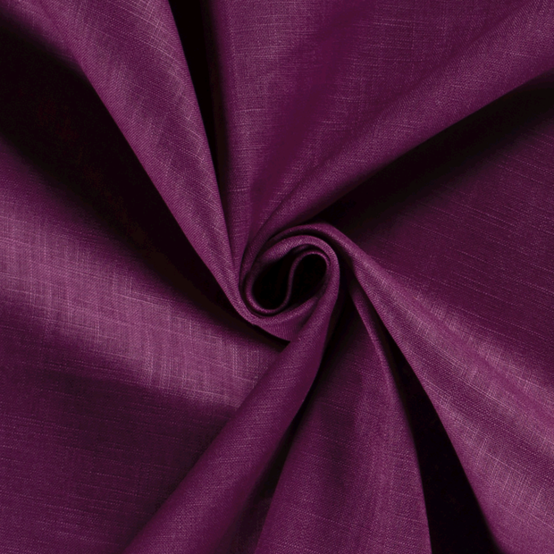 Ramie Linen fabric Unicolour Magenta