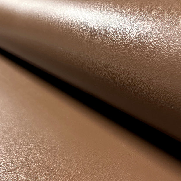 Artificial Leather fabric Unicolour Brown