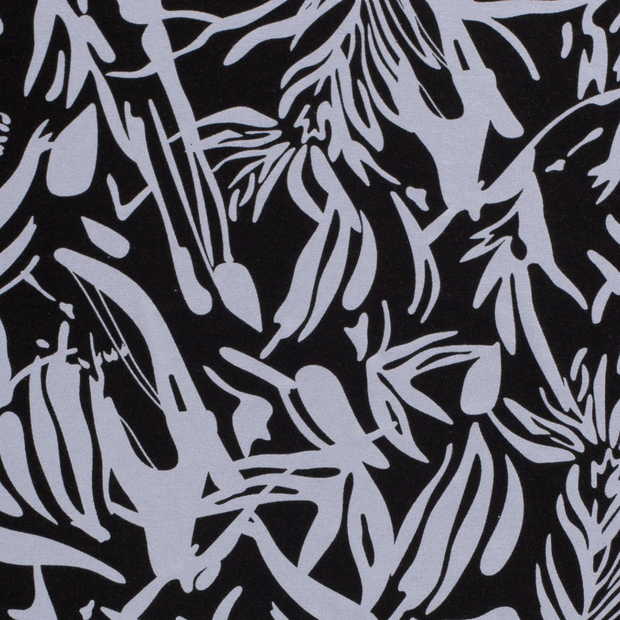 Viscose Jersey fabrik Abstrakt Babyblau