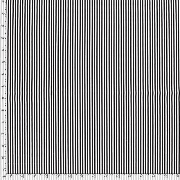 Baumwolle Popeline fabrik Streifen Schwarz