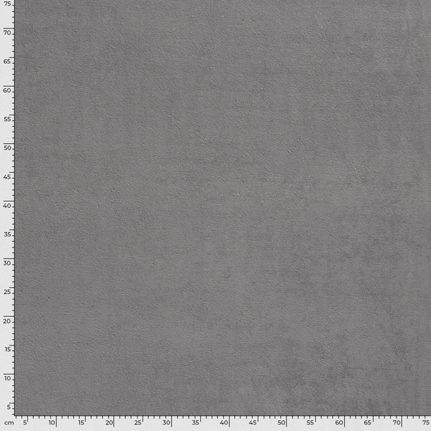 Stretch terry fabric Unicolour Grey