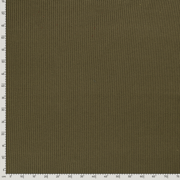 Heavy Knit fabric Cable Olive Green