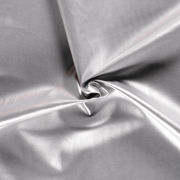 Artificial Leather fabric Silver 