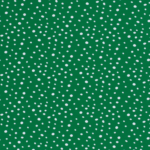 Algodón Jerséis tela Puntos Verde
